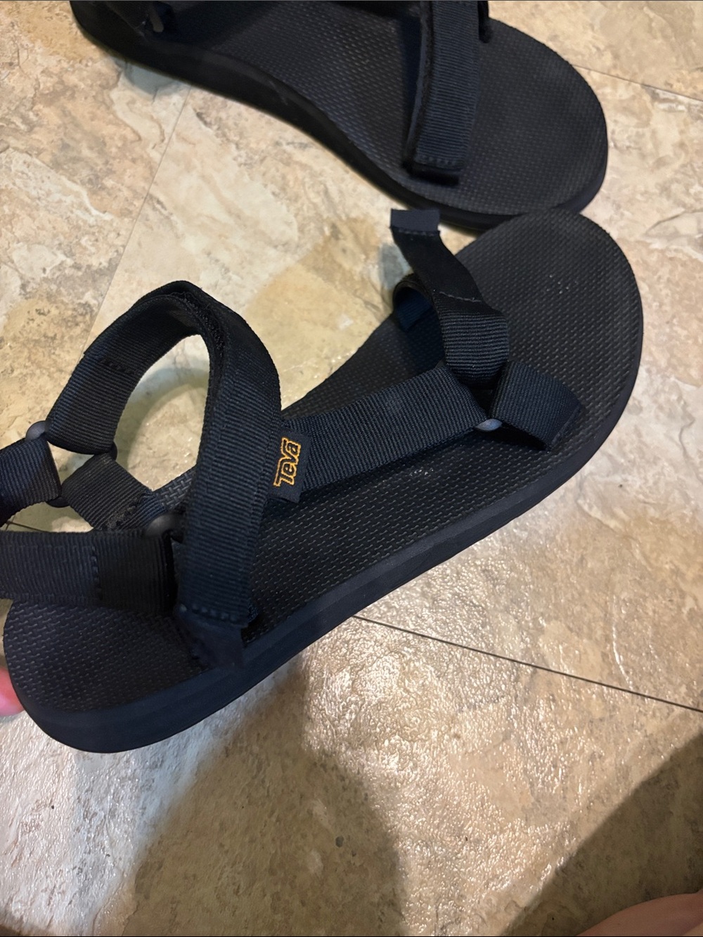 Teva Black Casual Sport Sandals Size 11 - Picture 2 of 4